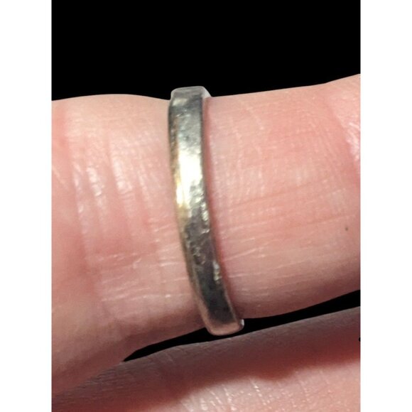 Elven Art Nouveau Scroll Silver Tone Chevron Ring Size 7 - Picture 7 of 14